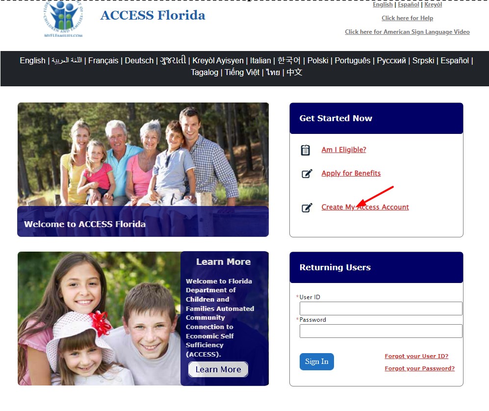MyAccess Account Registration